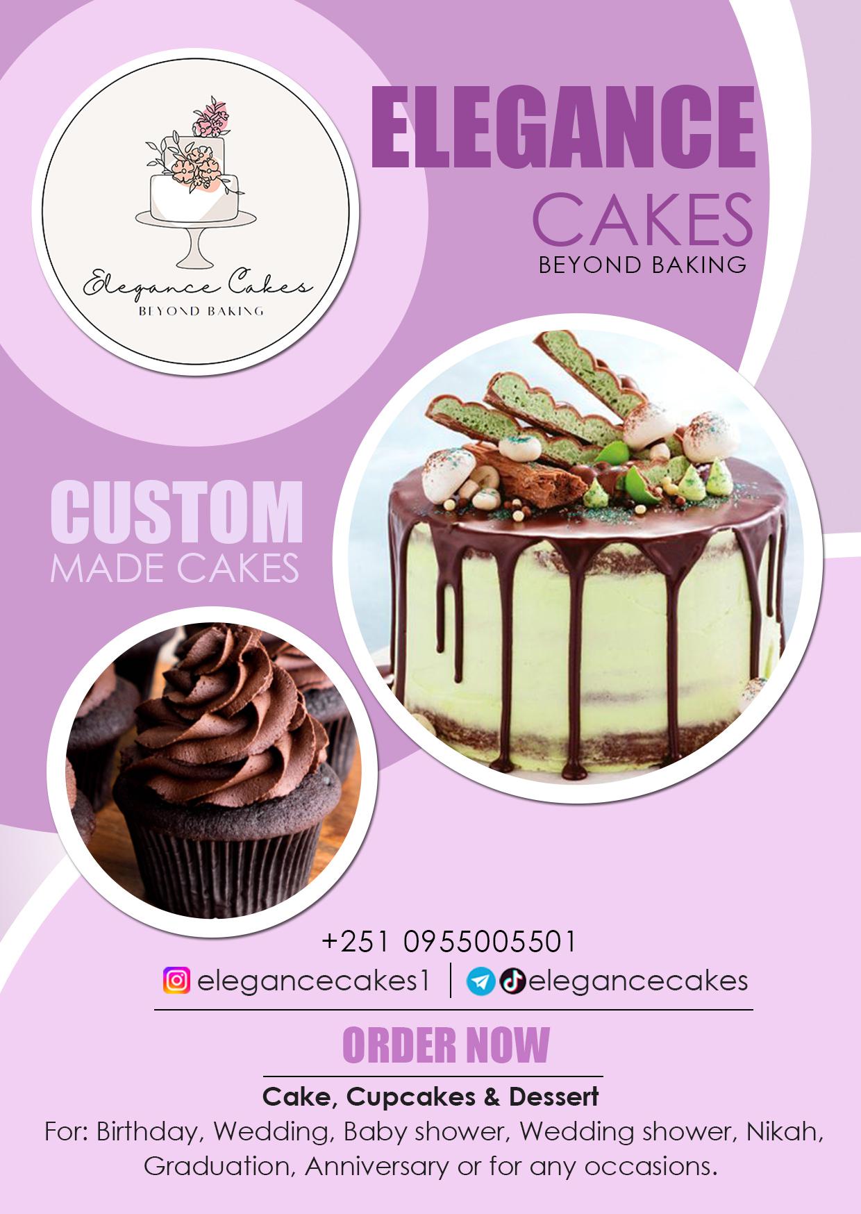 Elegance Cakes Social Media Design